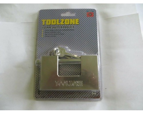 100mm High Grade Security Shutter Padlock with 3 Security Keys