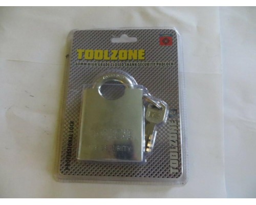 60mm Heavy Duty Closed Shackle Padlock With 3 Security Keys