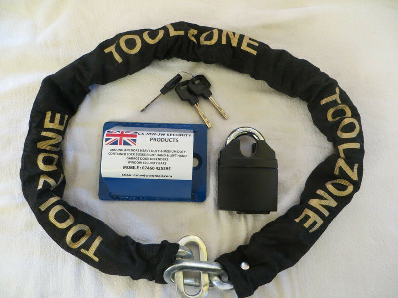 Motorbike Ground Anchor Heavy Duty+ 1.1m Chain