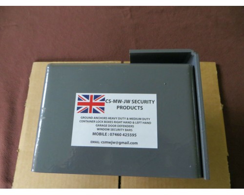 Shipping Container Bolt on Lock Box Left Hand - Includes Padlock