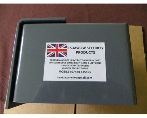 Shipping Container Bolt on Lock Box Right Hand - Includes Padlock